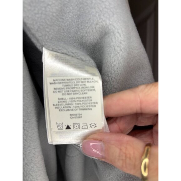 COLUMBIA Soft Shell Jacket Womens S White Gray Fleece Lined Pockets Winter - Picture 9 of 10